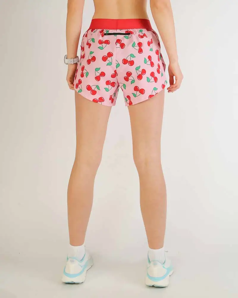 Women's Cherries 4" Split Shorts 4