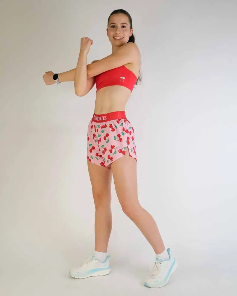 Women's Cherries 4" Split Shorts 5