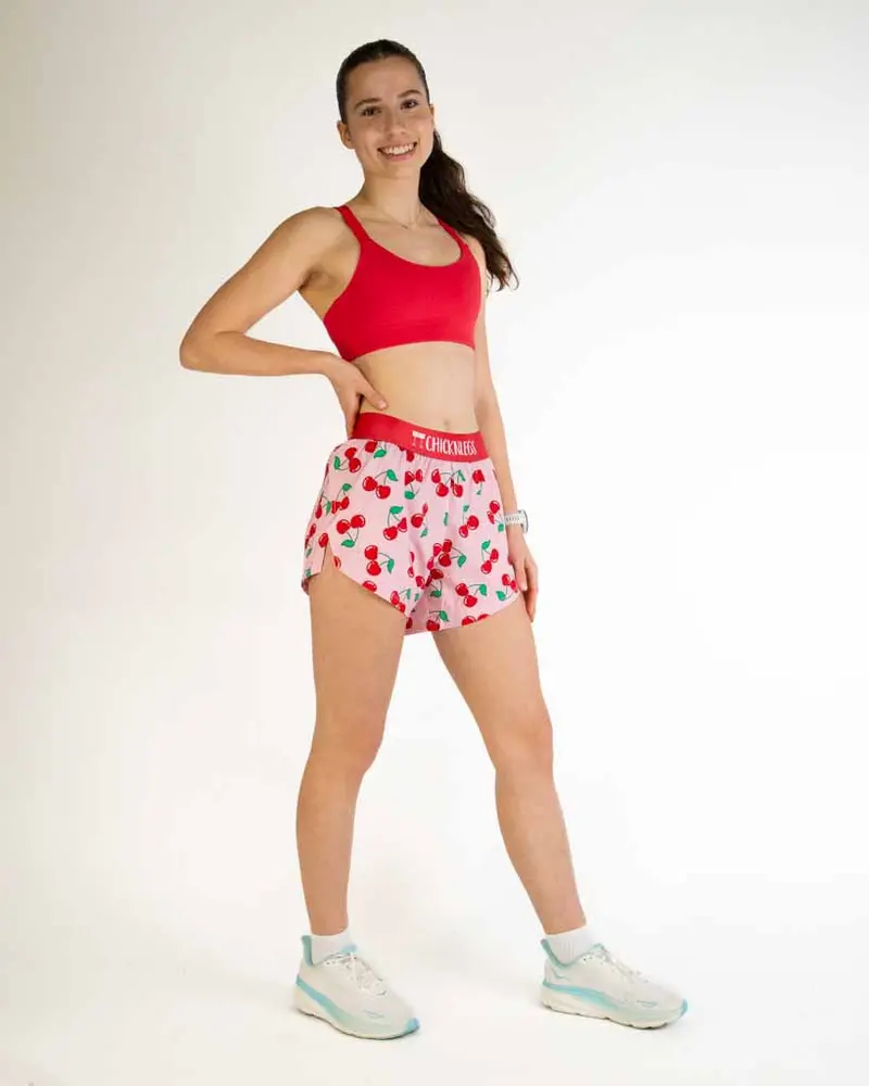 Women's Cherries 4" Split Shorts 6