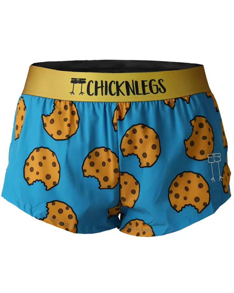 Women's Chocolate Chip Cookies  1.5" Split Shorts 1