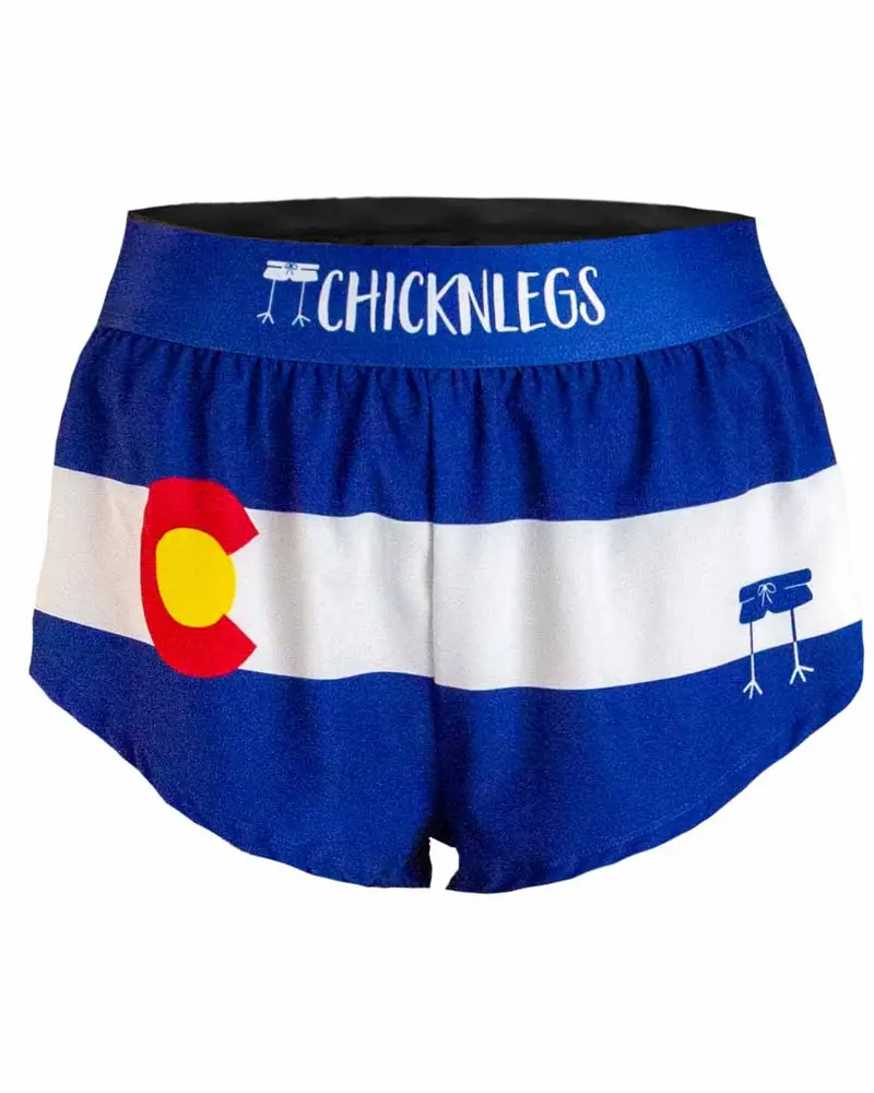 Women's Colorado Flag 1.5" Split Shorts 1