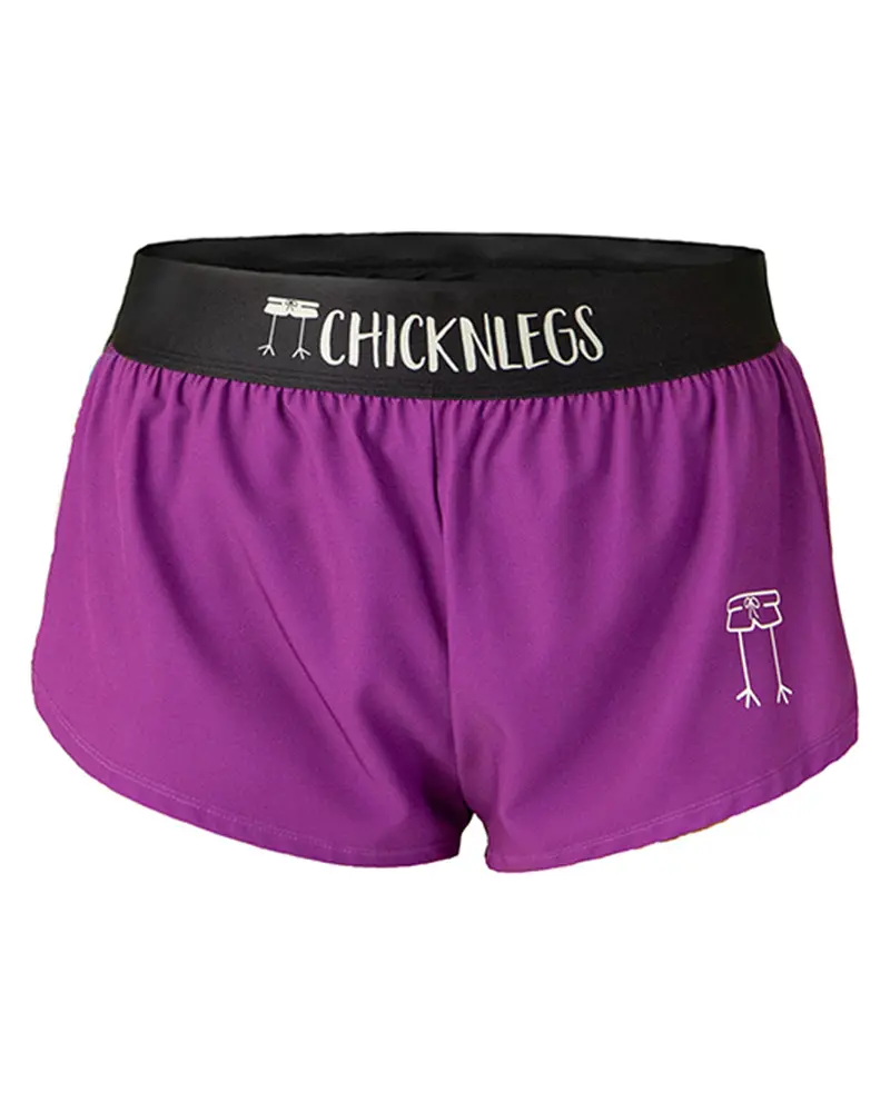 Women's Deep Purple 1.5" Split Shorts 1