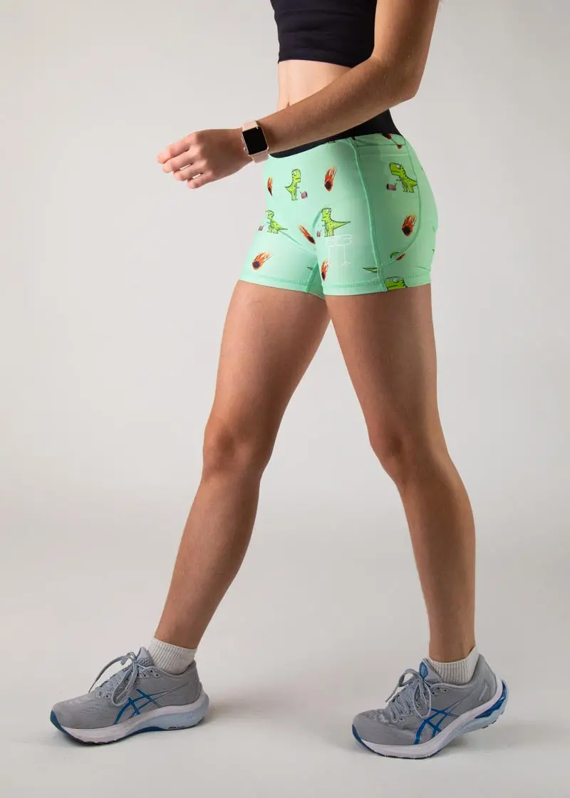 Women's Dino-Sore 3" Compression Shorts 2