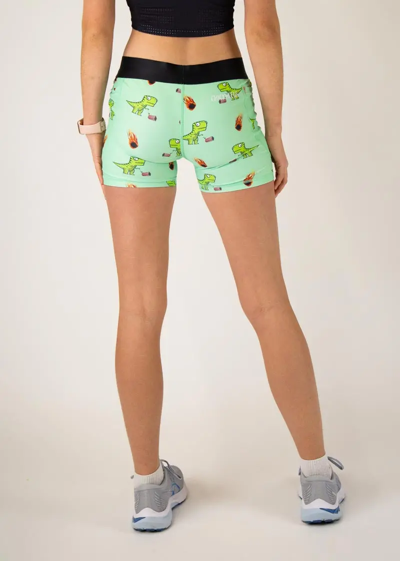 Women's Dino-Sore 3" Compression Shorts 4