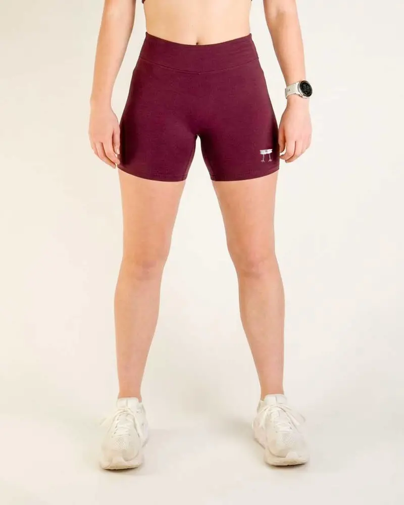 Women's Fly High-Waisted 5" Biker Shorts – Plum 1