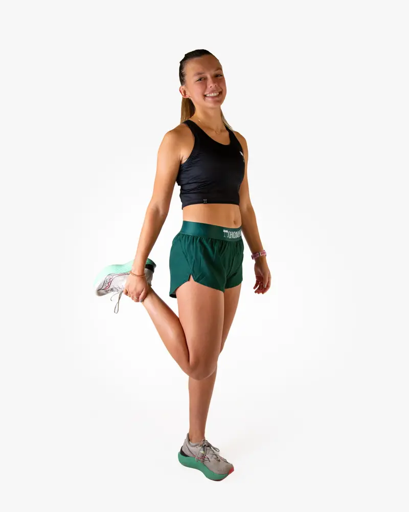 Women's Forest Green 1.5" Split Shorts 5