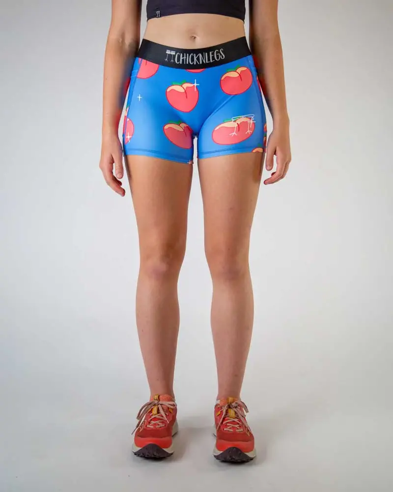 Women's Juicy Peaches 3" Compression Shorts 1