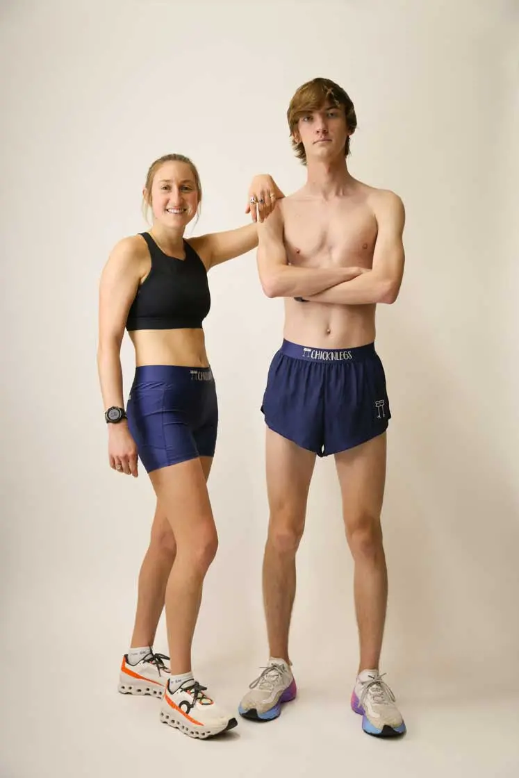 Women's Navy Blue 3" Compression Shorts 5