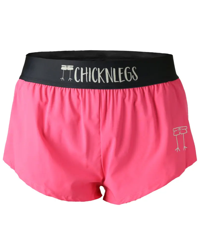 Women's Neon Pink 1.5" Split Shorts 1