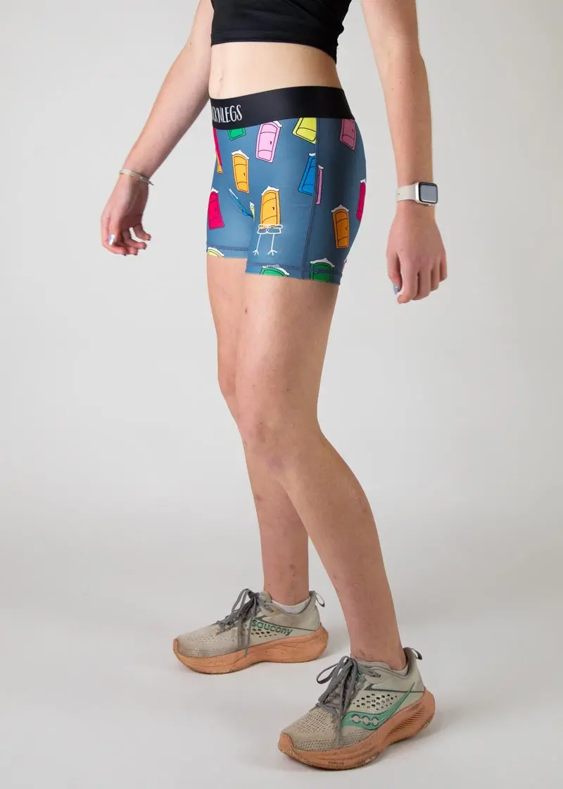 Women's Porta Potty 3" Race Compression Shorts 2