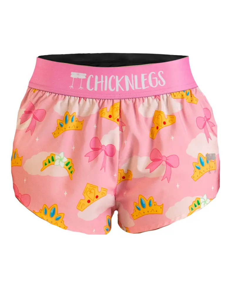 Women's Princess Tiara 1.5" Split Shorts 1