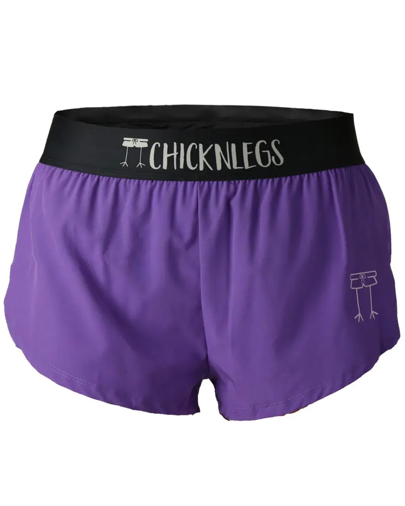 Women's Purple 1.5" Split Shorts 1