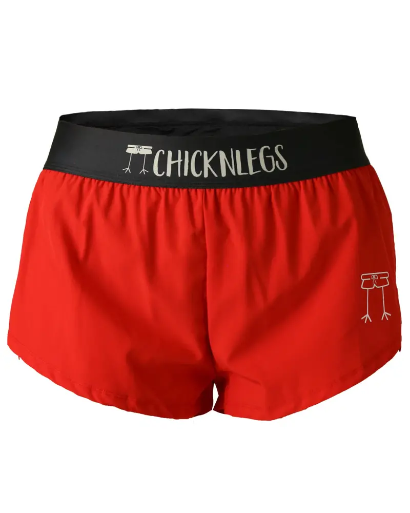 Women's Red 1.5" Split Short 1