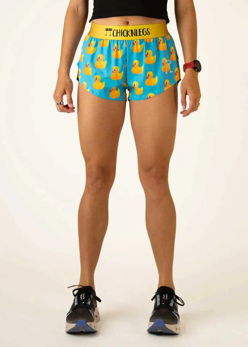 Women's Rubber Ducky 1.5" Split Shorts 2
