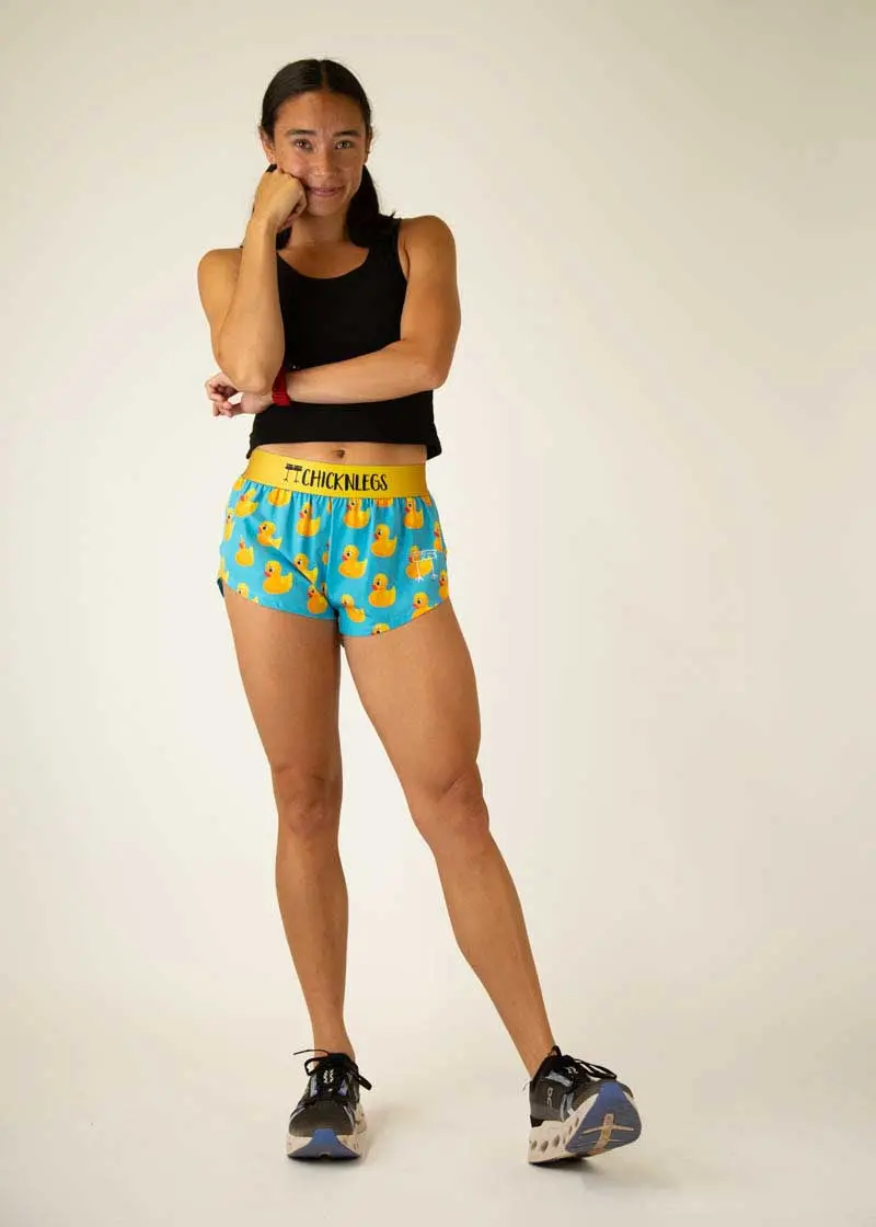 Women's Rubber Ducky 1.5" Split Shorts 6
