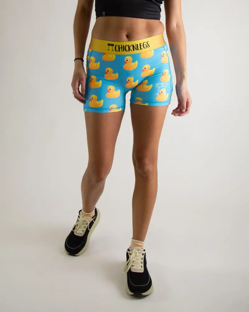 Women's Rubber Ducky 3" Compression Shorts 1