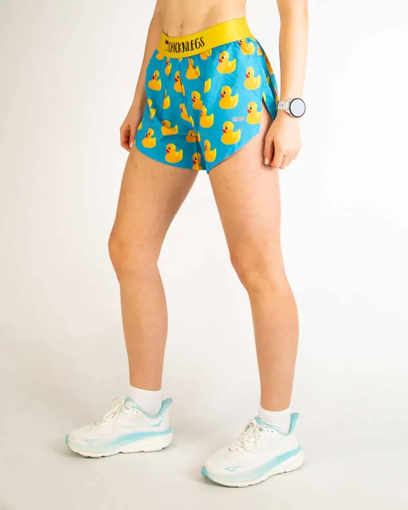 Women's Rubber Ducky 4" Split Shorts 1