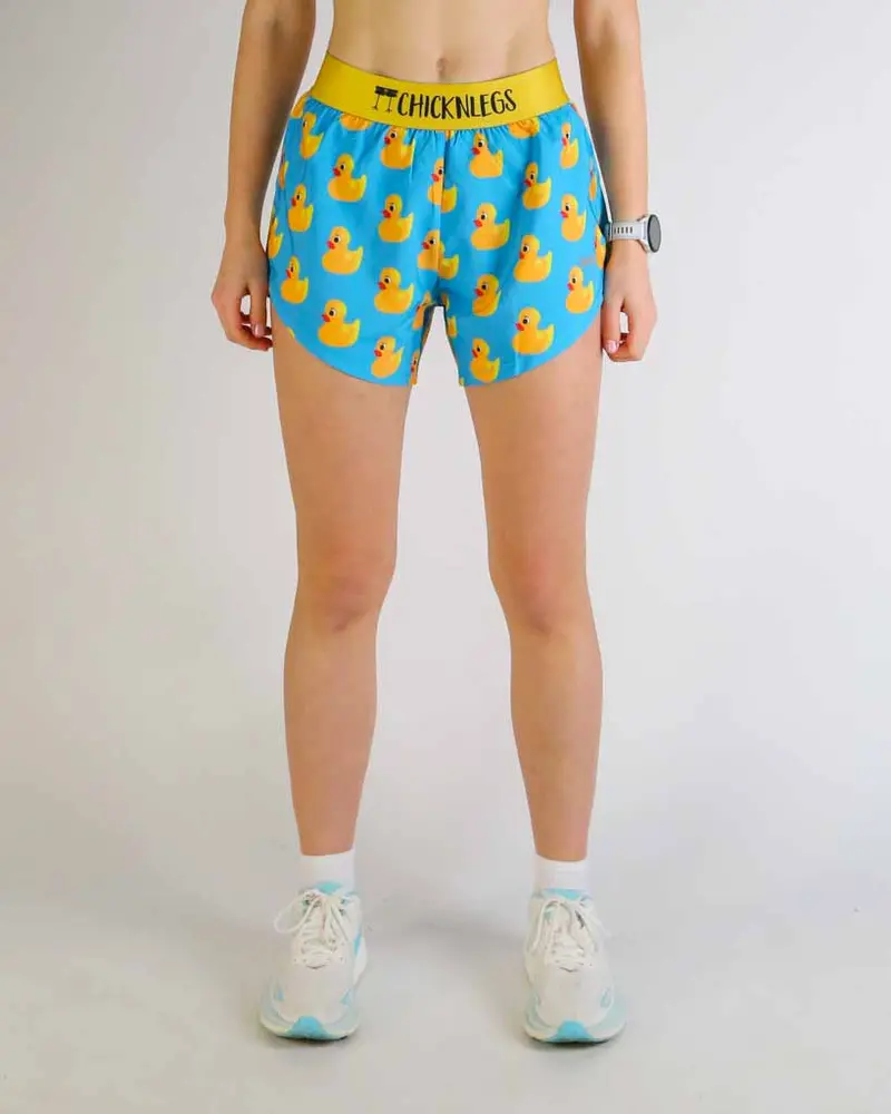 Women's Rubber Ducky 4" Split Shorts 3