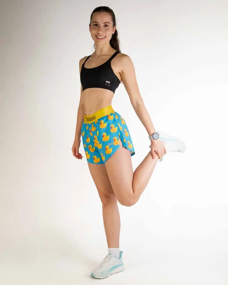 Women's Rubber Ducky 4" Split Shorts 5