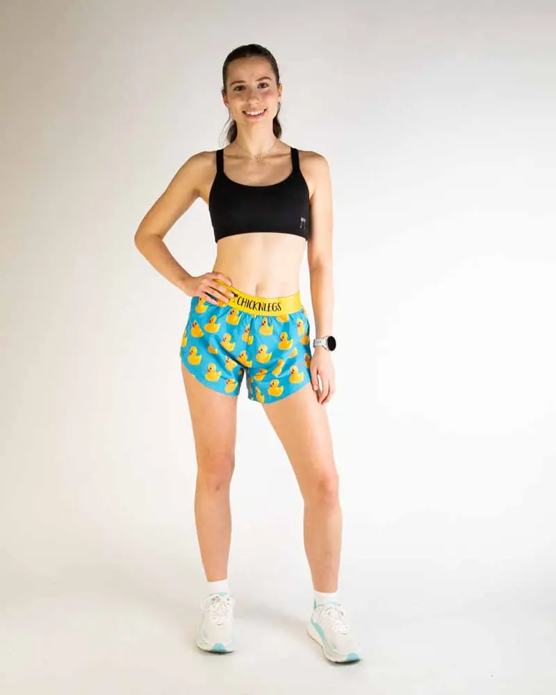 Women's Rubber Ducky 4" Split Shorts 6