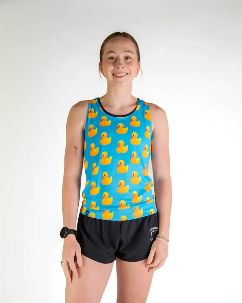 Women's Rubber Ducky Performance Singlet 1