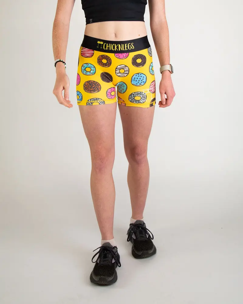 Women's Salty Donuts 3" Race Compression Shorts 1