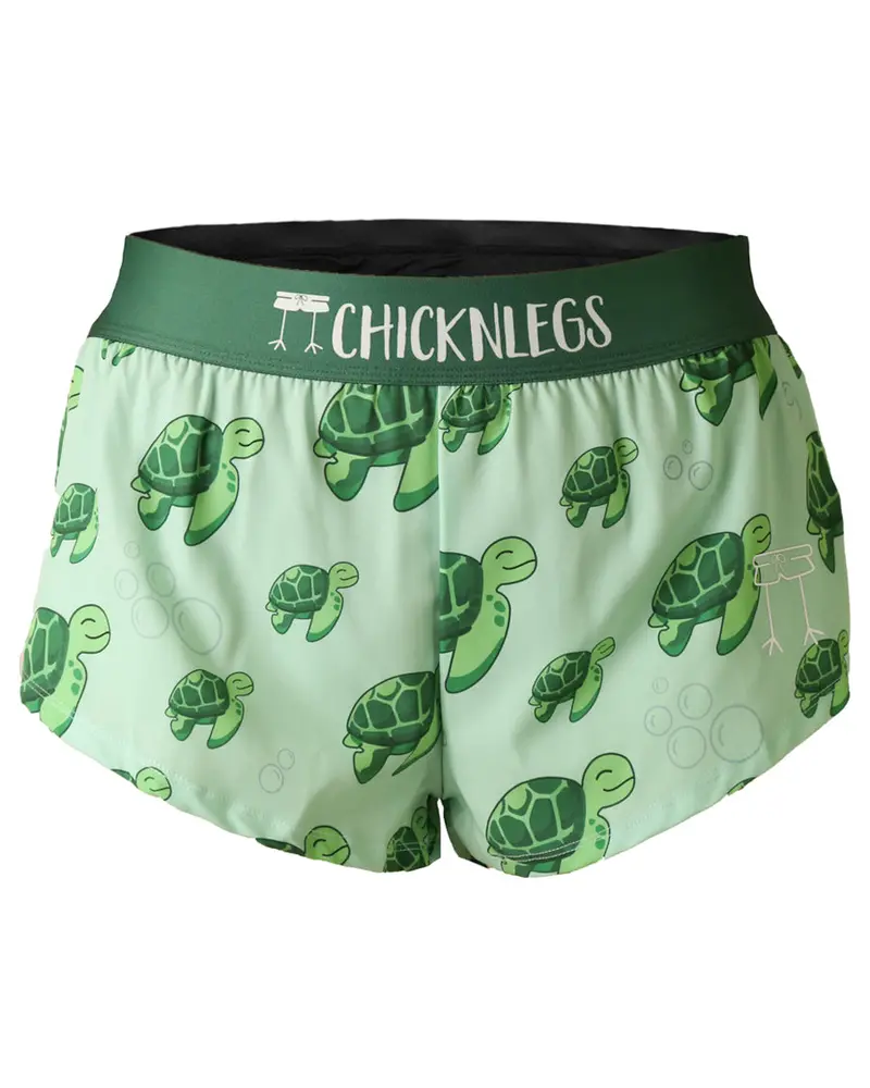Women's Sea Turtles 1.5" Split Shorts 1