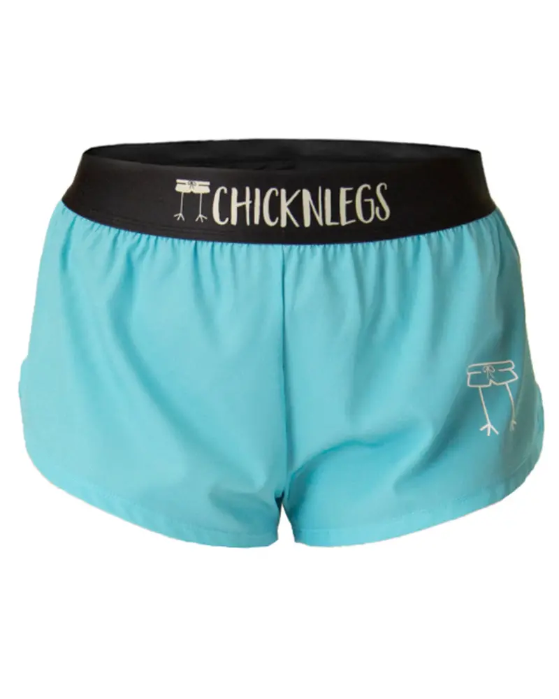 Women's Sky Blue 1.5" Split Shorts 1