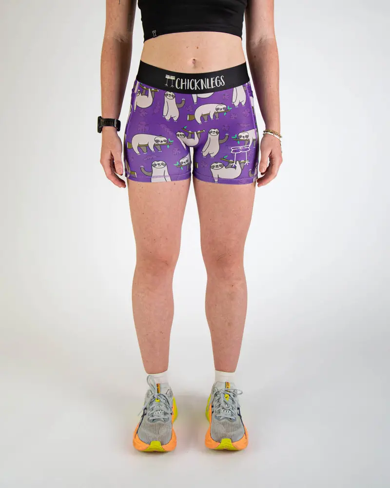 Women's Sloths 3" Compression Shorts 1
