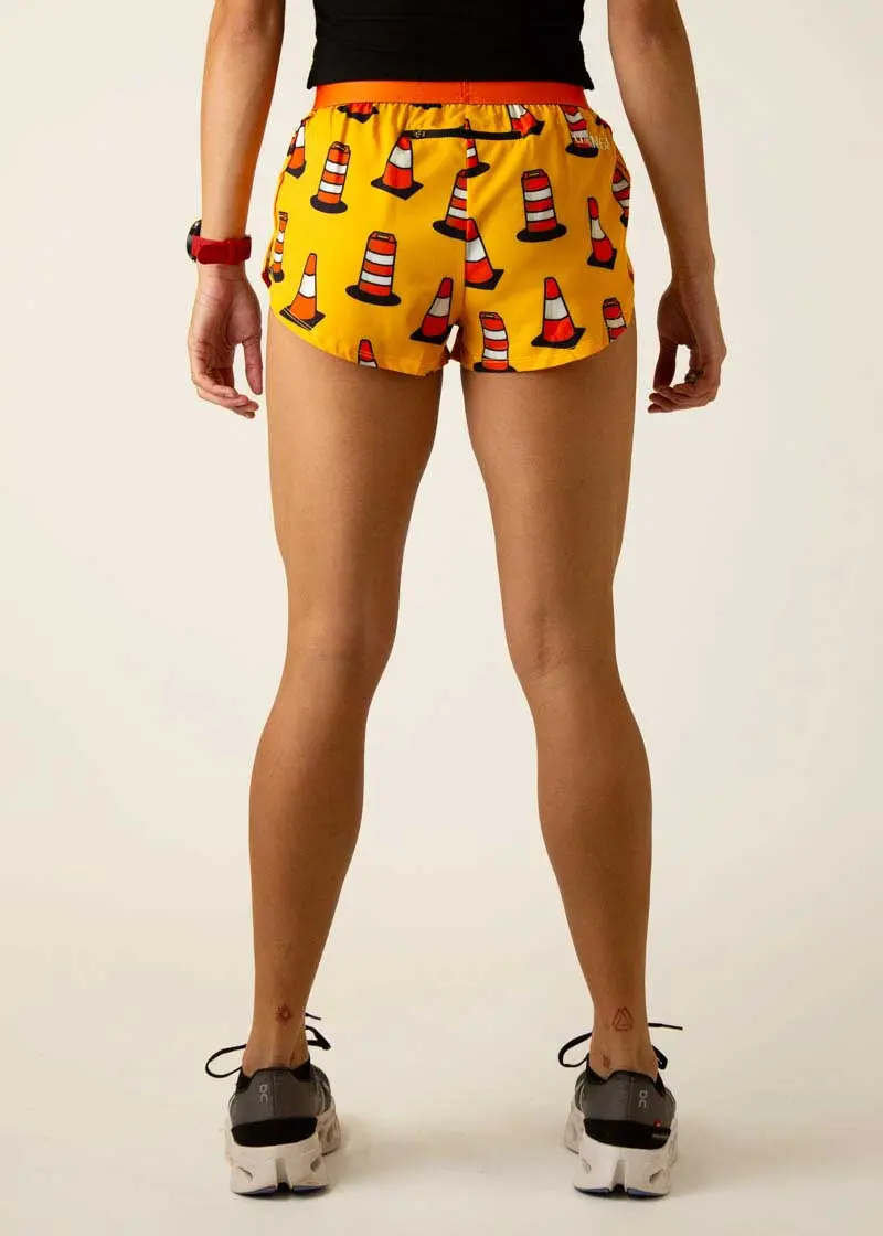 Women's Traffic Cones 1.5" Split Shorts 5