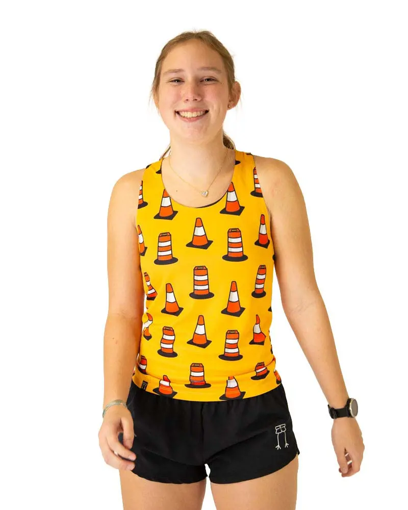Women's Traffic Cones Performance Singlet 1