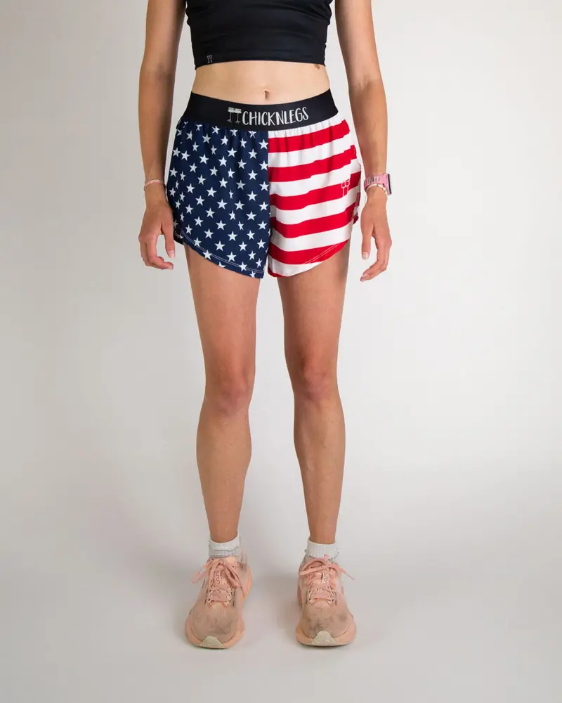 Women's Usa 4" Split Shorts 1