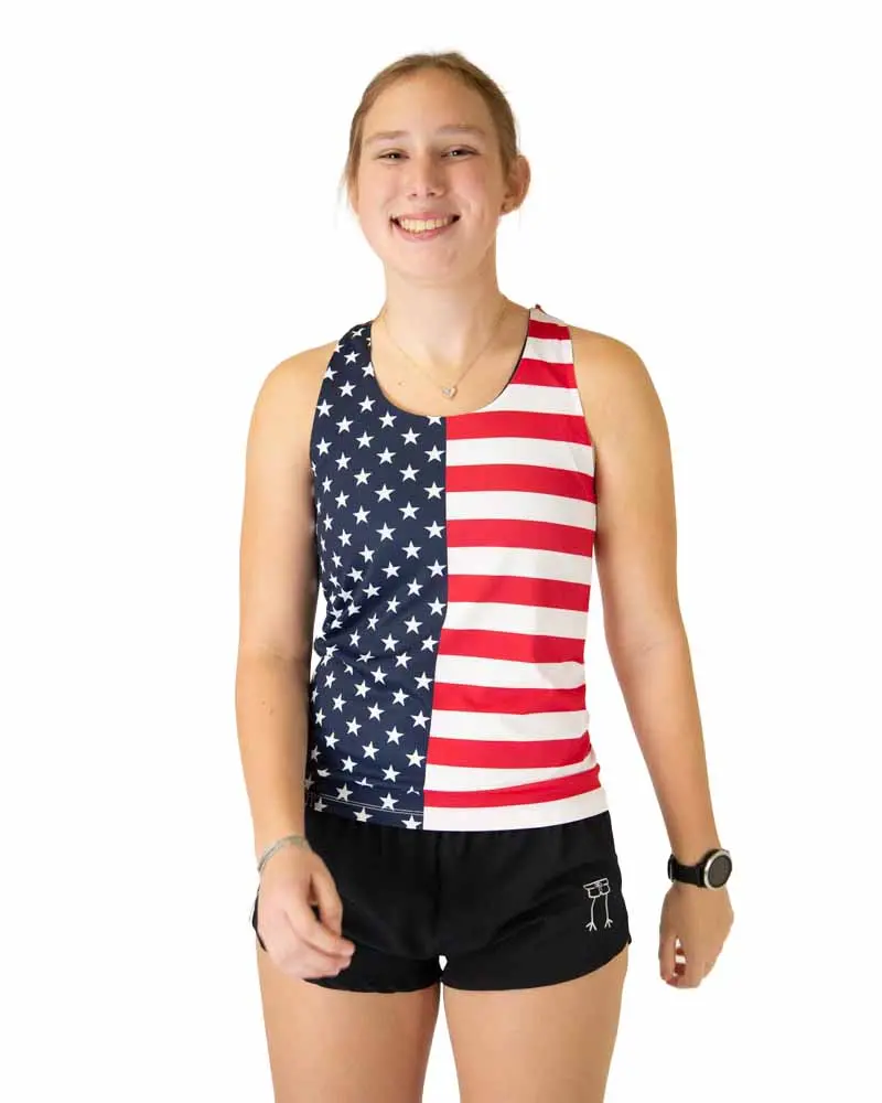 Women's Usa Performance Singlet 1