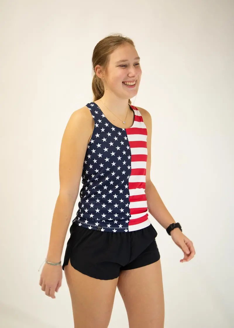 Women's Usa Performance Singlet 2