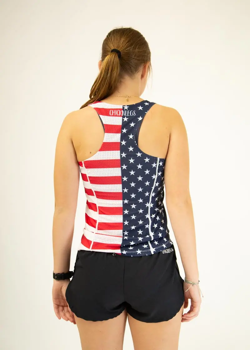 Women's Usa Performance Singlet 4