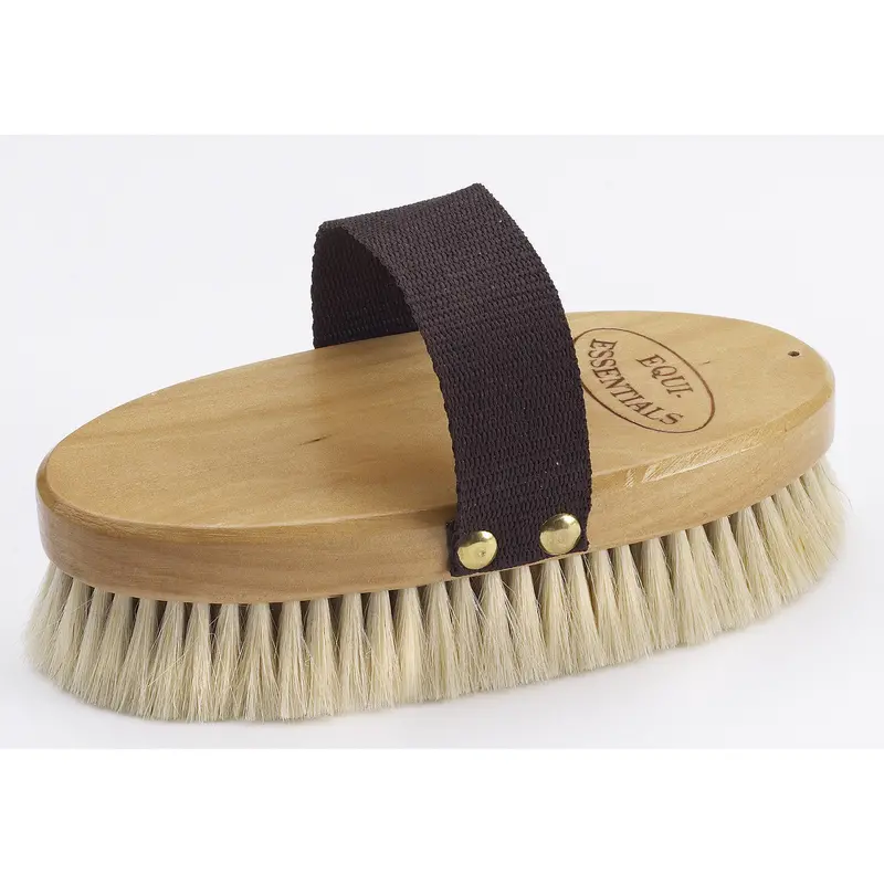 Wood Back Goat Hair Body Brush 1