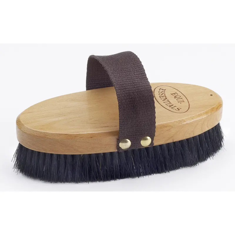 Wood Back Horse Hair Body Brush 1