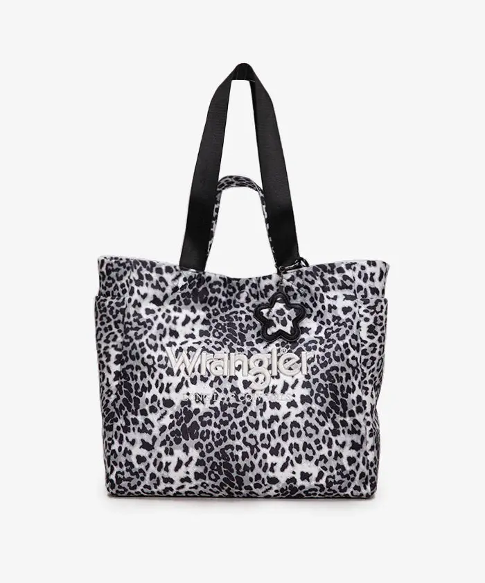Wrangler Leopard Print Tote Bag 1