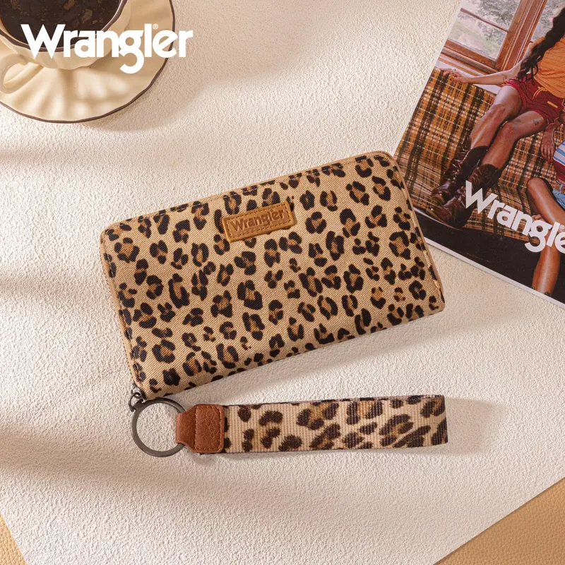 Wrangler Leopard Print Wallet/Wristlet 1