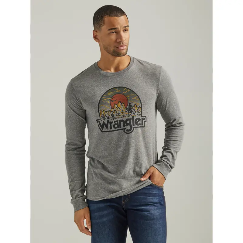 Wrangler Men's Long Sleeve Desert Sunrise Tee 1