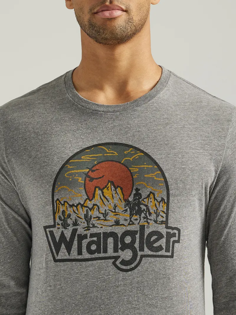Wrangler Men's Long Sleeve Desert Sunrise Tee 3