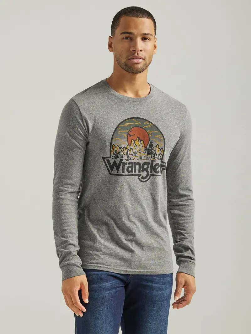 Wrangler Men's Long Sleeve Desert Sunrise Tee 4
