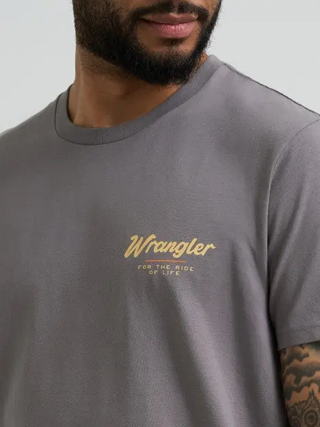 Wrangler Men's Quiet Shade Bucking Cowboy Tee 4