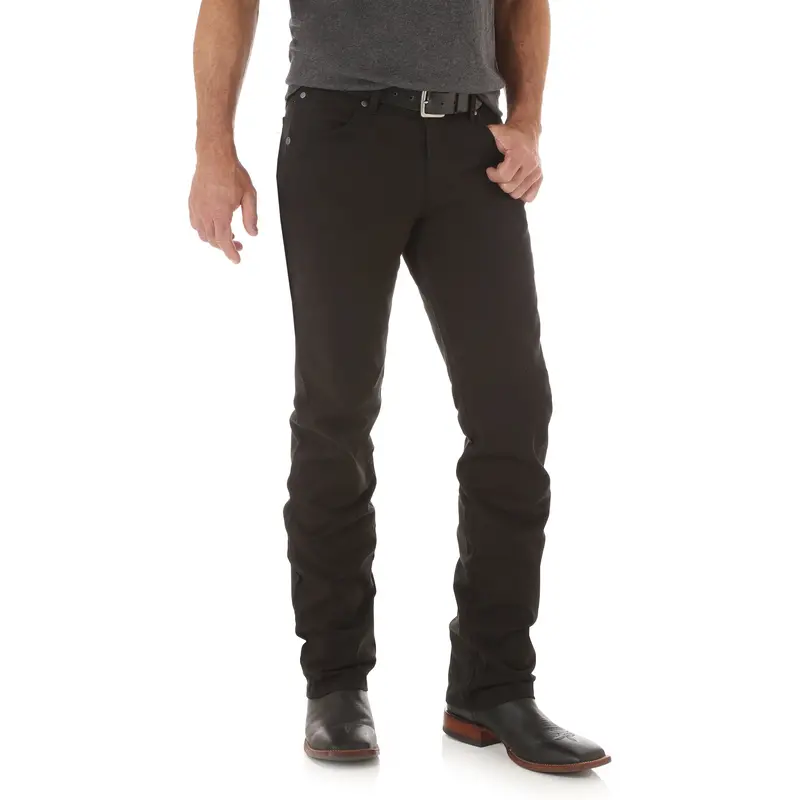 Wrangler Men's Retro Slim Straight Jean-Black 1
