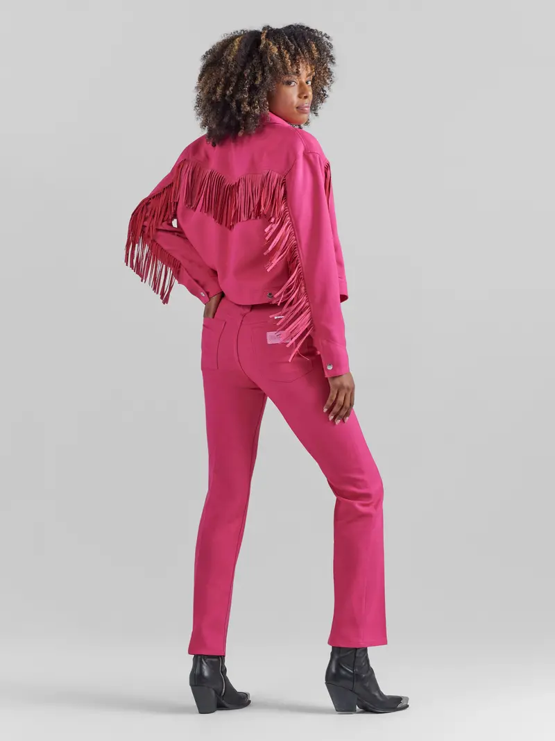 Wrangler Women's Barbie Pink High Rise Wrancher Pant 16