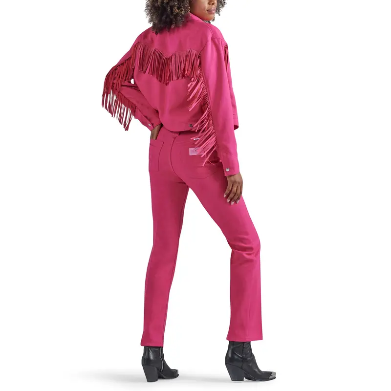 Wrangler Women's Barbie Pink High Rise Wrancher Pant 17