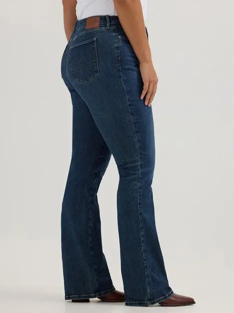 Wrangler Women's Bespoke Lacey High Rise Boot Cut Jean 11
