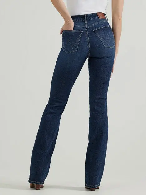 Wrangler Women's Bespoke Lacey High Rise Boot Cut Jean 3