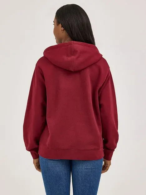 Wrangler Women's Cabernet Spirit Of The West Graphic Hoodie 2