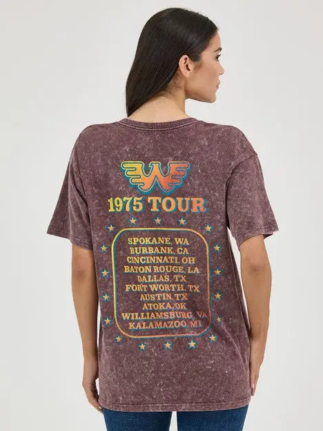 Wrangler Women's Fudge Comet Oversized Waylon Jennings Band Tee 2